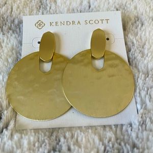 Kendra Scott Diane Statement Earrings- Gold